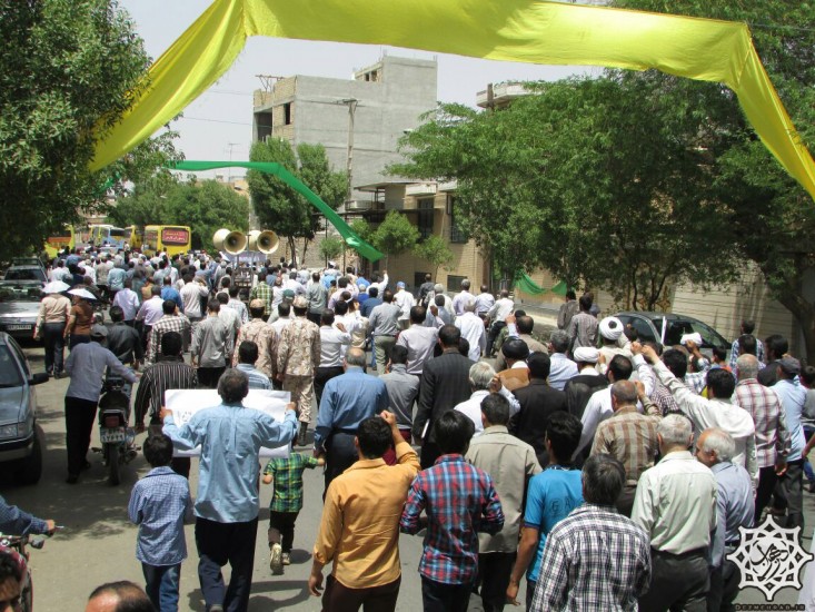 دزمهراب- راهپیمایی مردم دزفول دفاع از خطوط قرمز مذاکرات 14